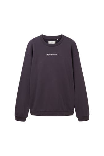 TOM TAILOR Sweatshirt dunkelgrau