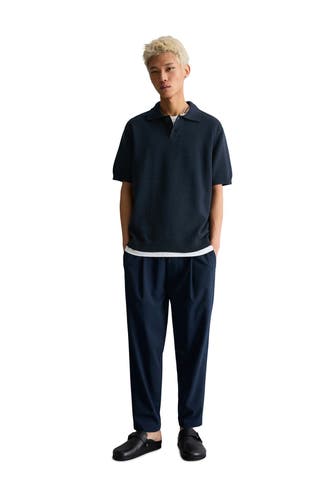 MARC O'POLO DENIM Strick-Polo dunkelblau