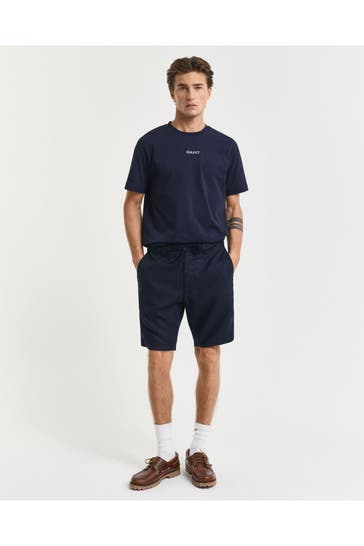 GANT Leinen-Shorts nachtblau