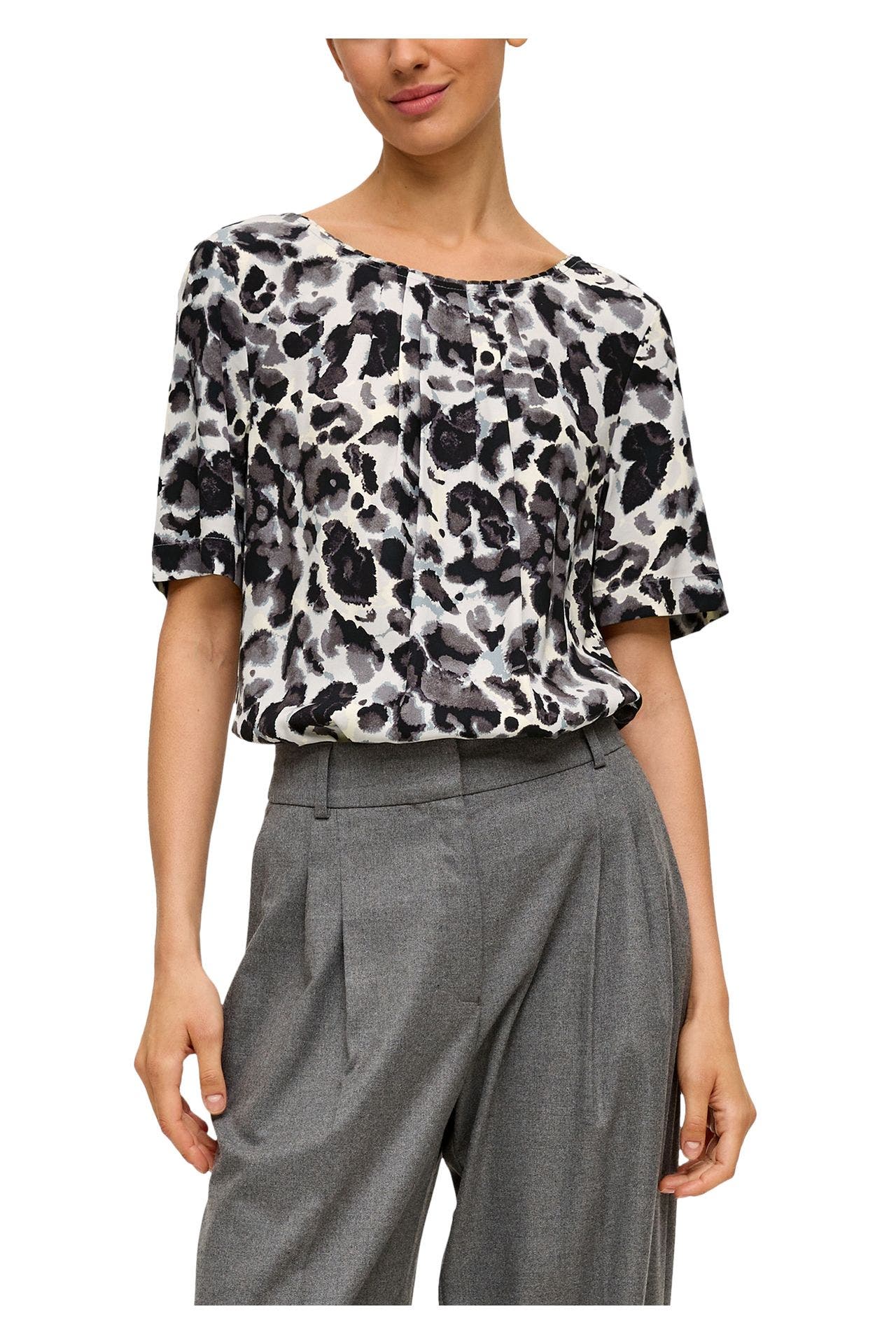S.OLIVER BLACK LABEL Blusenshirt gemustert, Bild 1