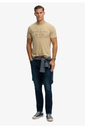 SUPERDRY T-Shirt hellbraun