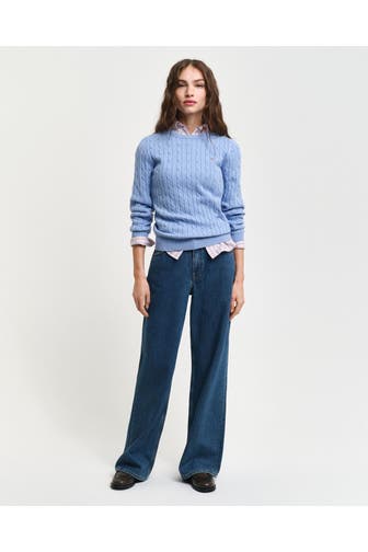 GANT Strickpullover taubenblau