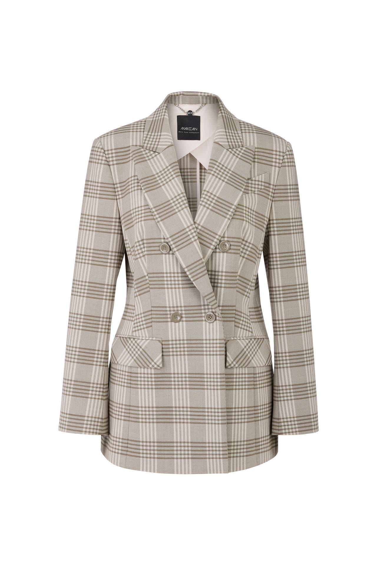 MARC CAIN Wollmix-Blazer kariert, Bild 1