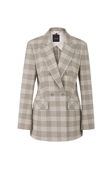 MARC CAIN Wollmix-Blazer kariert