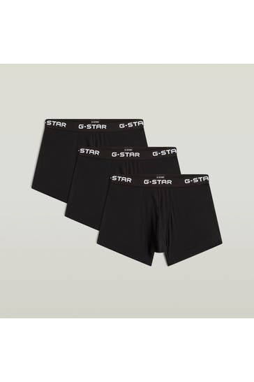 G-STAR 3er-Pack Boxer Trunks 'Ash' schwarz