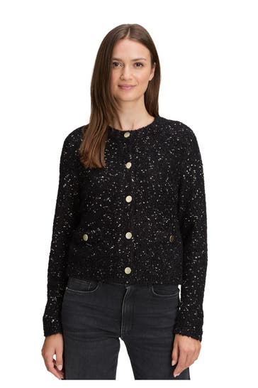 BETTY & CO Strickjacke schwarz
