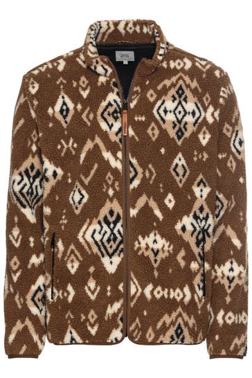 CAMEL ACTIVE Fleecejacke braun gemustert