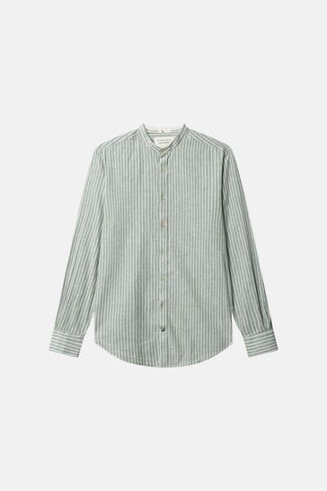 COLOURS & SONS Leinenmix-Hemd gestreift Regular Fit