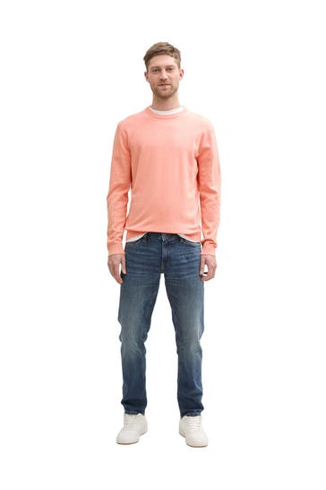 TOM TAILOR Strickpullover lachs