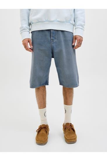 JACK & JONES - Jeans-Shorts 'JJiorn JJorignal' taubenblau