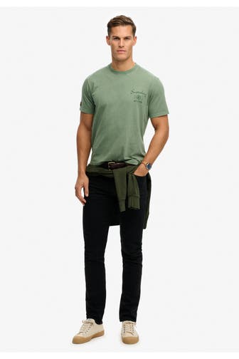 SUPERDRY T-Shirt graugrün