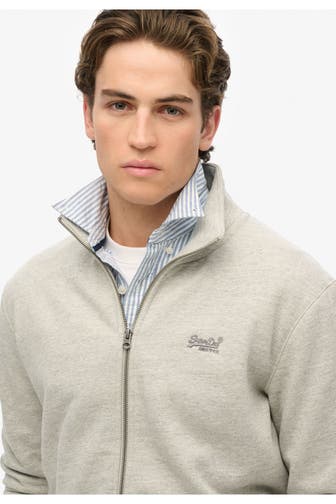 SUPERDRY Sweatjacke grau