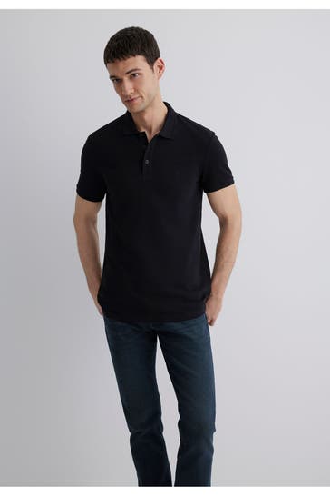 MAVI Polo-Shirt schwarz