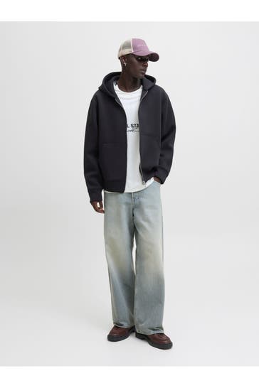 JACK & JONES Sweatjacke schwarz