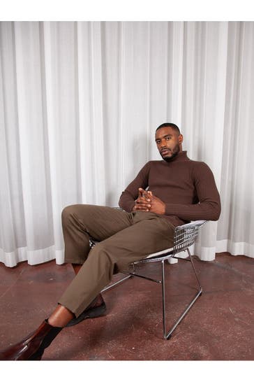 FTC Cashmere-Rollkragenpullover braun