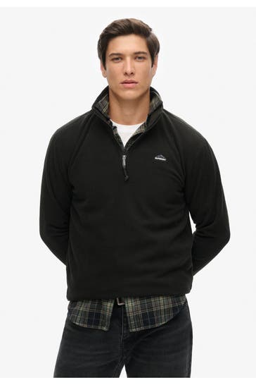 SUPERDRY Fleece-Troyer schwarz
