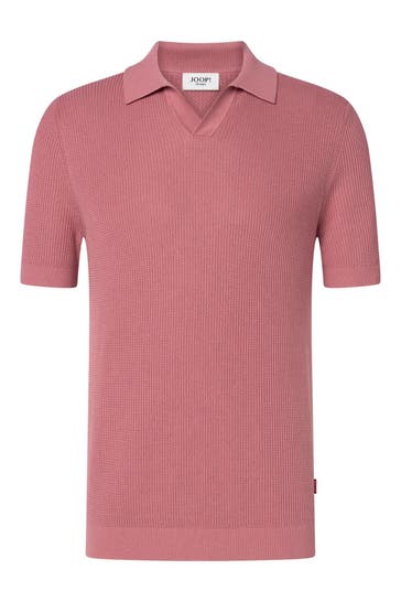 JOOP! JEANS Strick-Polo 'Adrianor' dunkelrosa