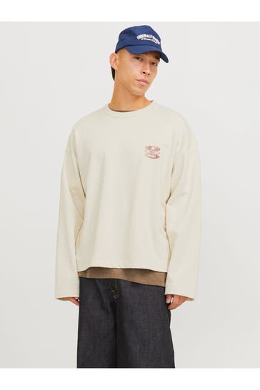 JACK & JONES Sweatshirt weiß