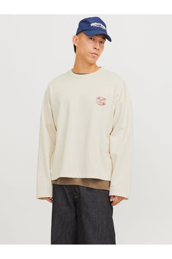 JACK & JONES Sweatshirt weiß