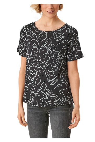 S.OLIVER BLACK LABEL Blusenshirt gemustert