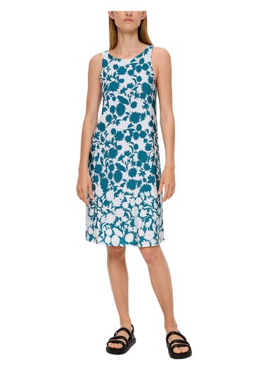 S.OLIVER BLACK LABEL Midikleid gemustert