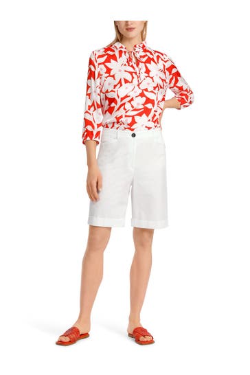 MARC CAIN Bermuda-Shorts weiß