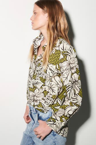 LUISA CERANO Casual-Bluse gemustert