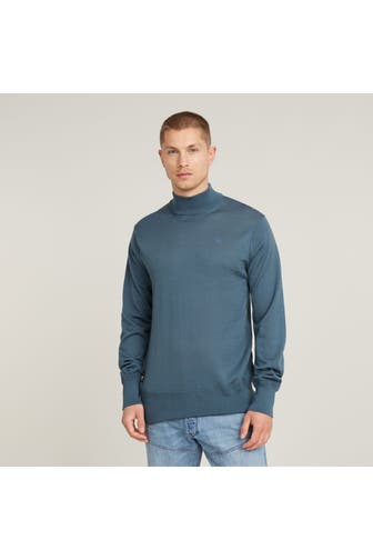G-STAR Wollstrickpullover graublau