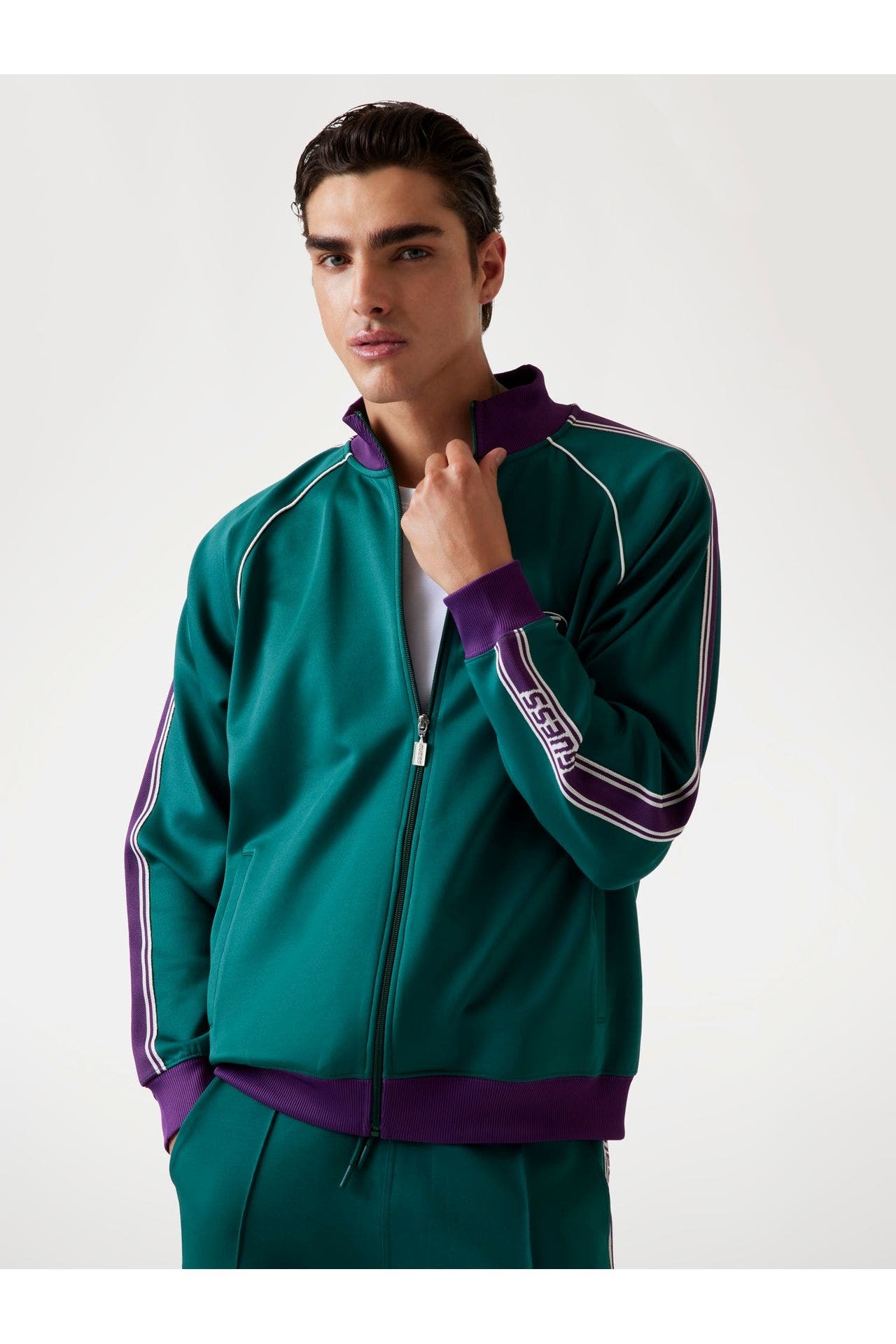 GUESS Sweatjacke dunkelgrün, Bild 1