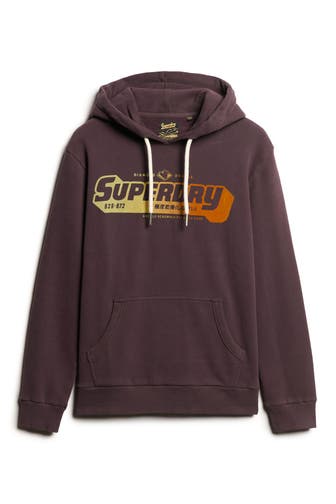 SUPERDRY Hoodie aubergine
