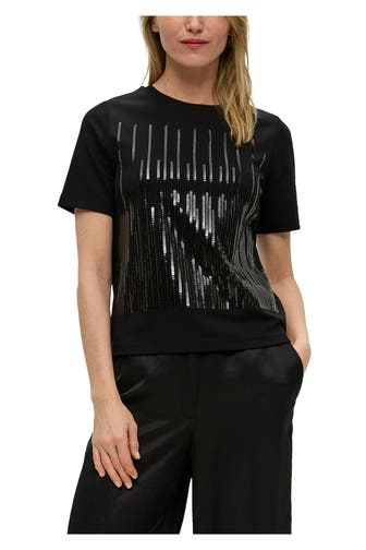 S.OLIVER BLACK LABEL T-Shirt schwarz