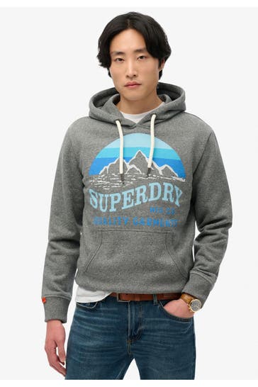 SUPERDRY Hoodie 'Great Outdoors' grau