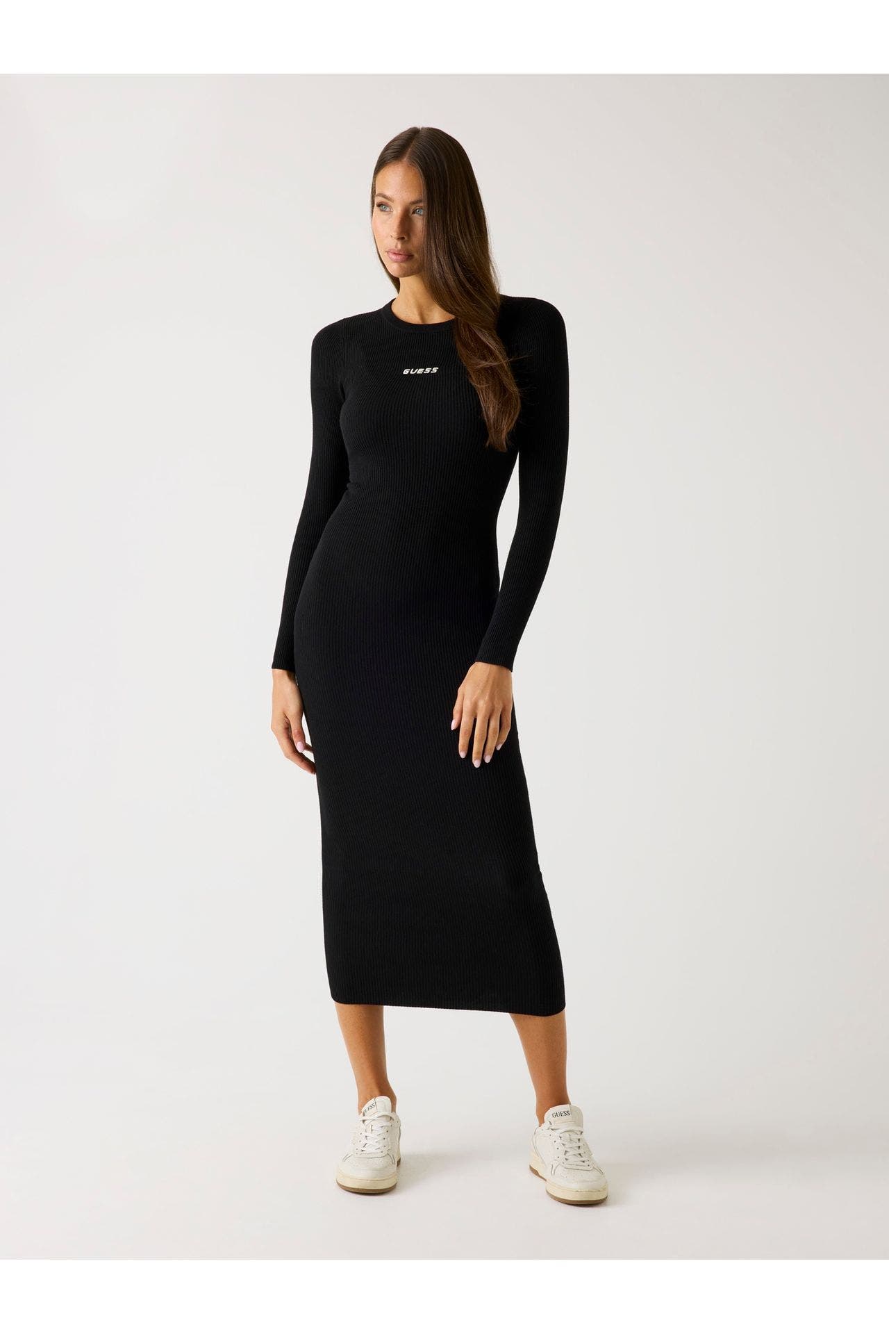 GUESS Midikleid 'Flamina' schwarz, Bild 1