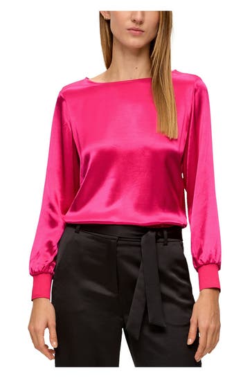 S.OLIVER BLACK LABEL Blusenshirt pink