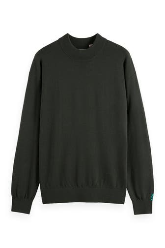 SCOTCH & SODA Wollmix-Strickpullover dunkelgrau
