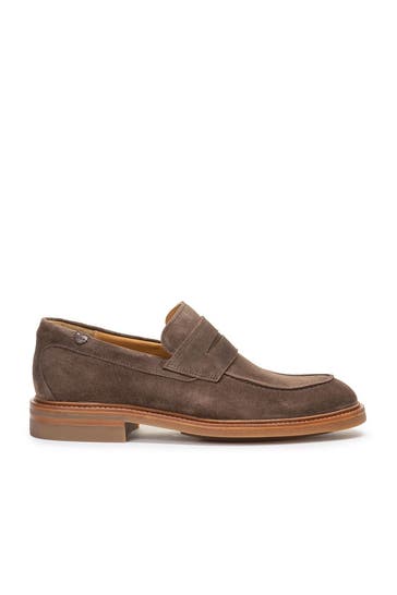 FLORIS VAN BOMMEL Slipper 'Napper' braun Wide Fit