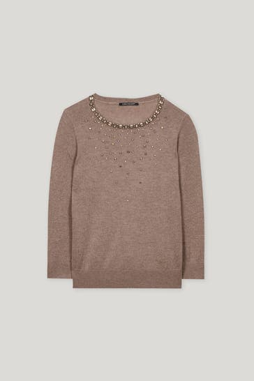 LUISA CERANO Strickpullover braun