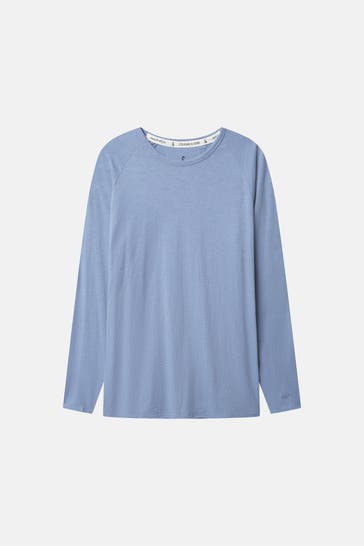 COLOURS & SONS Longsleeve taubenblau