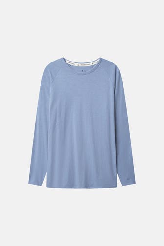 COLOURS & SONS Longsleeve taubenblau