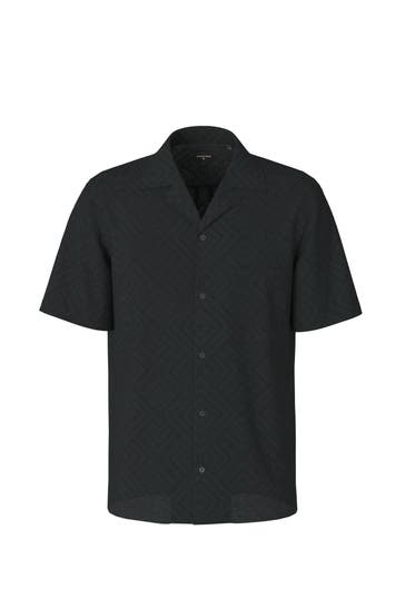 STRELLSON Kurzarmhemd schwarz