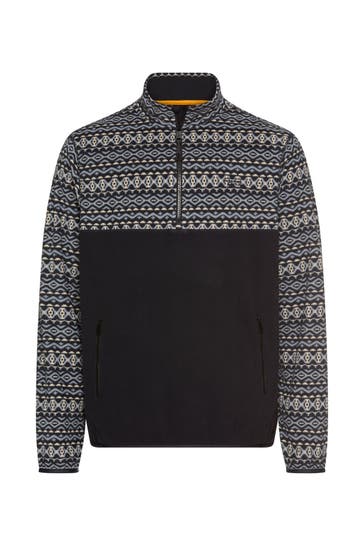 CAMEL ACTIVE Fleece-Troyer gemustert