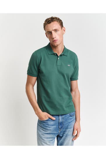 GANT Polo-Shirt smaragdgrün