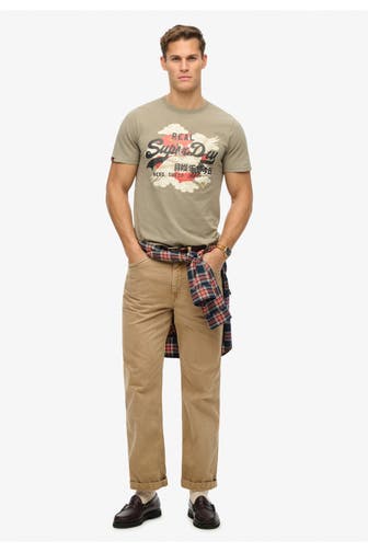 SUPERDRY T-Shirt 'Tokyo Relaxed' khaki