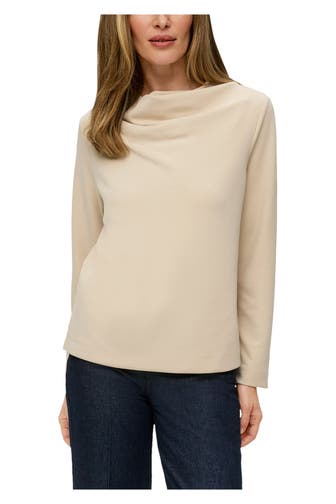 S.OLIVER BLACK LABEL Langarmshirt beige