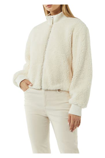 COMMA, Fleecejacke ecru