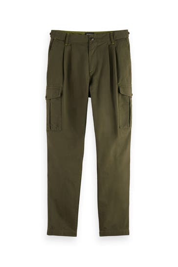 SCOTCH & SODA Cargohose oliv