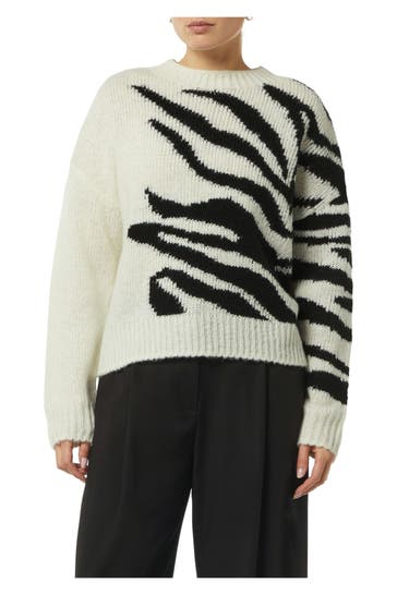 COMMA, Strickpullover gemustert