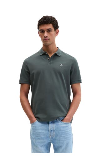 MARC O'POLO Polo-Shirt dunkelgrün