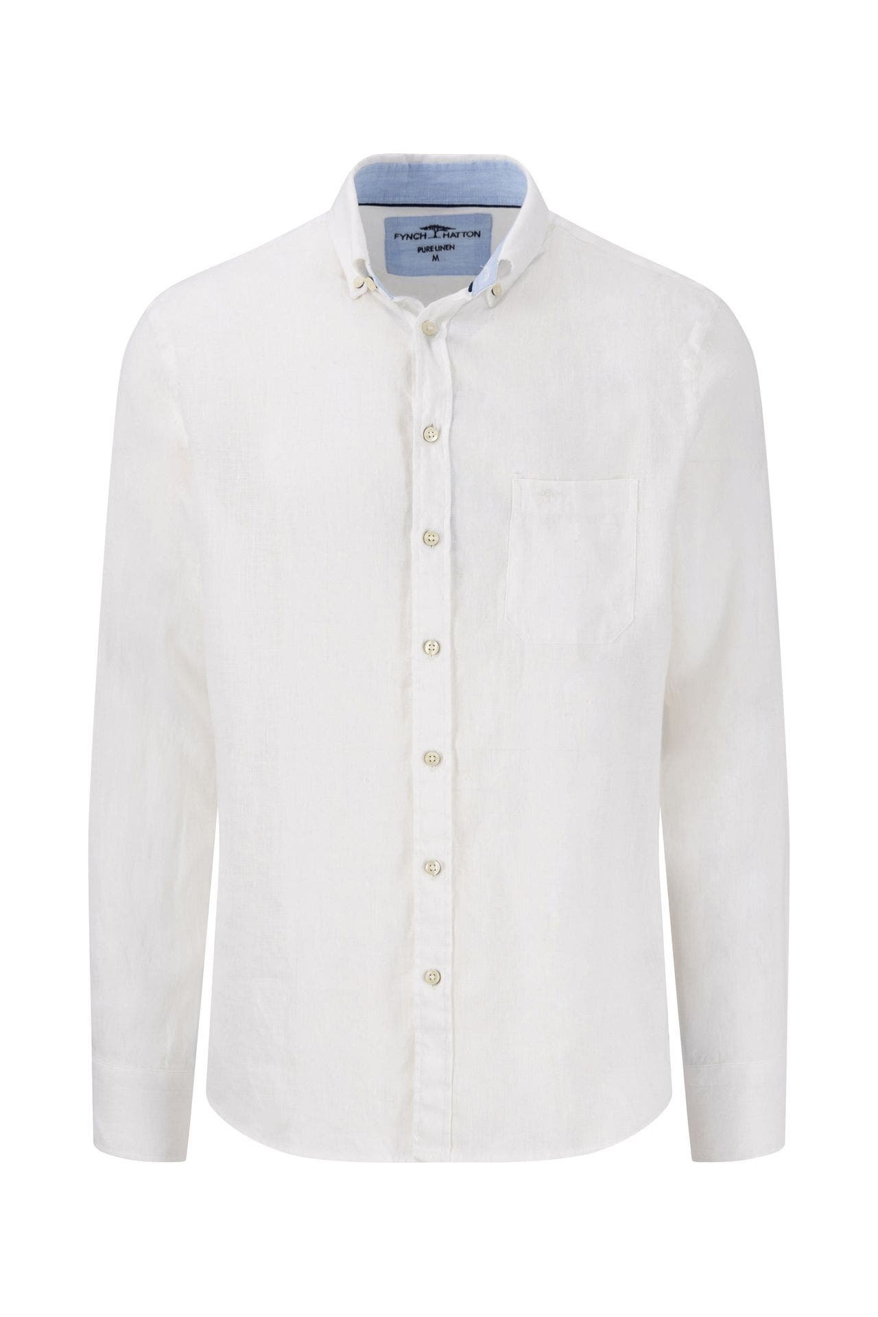 FYNCH-HATTON Leinenhemd weiß Slim Fit, Bild 1