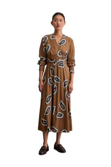 MARC O'POLO Midikleid gemustert